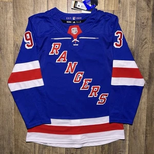 Camiseta deportiva de hockey auténtica Adidas Mika Zibanejad de los New York Rangers 42 $230 nueva con etiquetas - Imagen 1 de 12