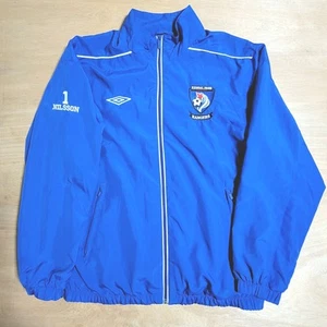 Umbro Logo Track Jacket Full Zip Mens Size S Blue Windbreaker - Picture 1 of 9