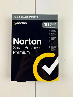 Norton Smal Business Premium 10 Dispositivi 1 Anno Antivirus Sicurezza Aziendale - Immagine 1 di 3