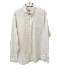 Burberry London Men’s White Button Down Shirt Size  XL Check Collar Cotton #C11 - Picture 1 of 17