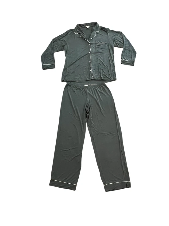 Conjunto de pijama de 2 piezas estampado de pino de invierno Eberjey Gisele talla modal mediana Foto 1 de 4