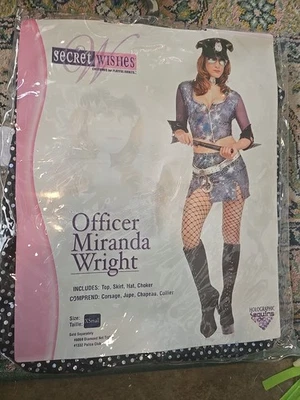 Secret Wishes Officer Miranda Write Sexy Cop Costume Size XS 2-6 New In Package  - Image 1 of 3