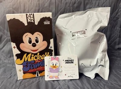 POP MART x Mickey Family Lindo Llavero Juntos Serie Llavero Peluche - Margarita Foto 1 de 4