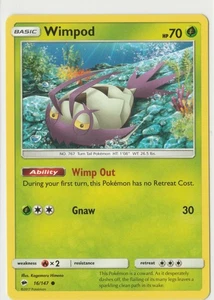 Pokémon Wimpod Burning Shadows 16/147 Common EN - Picture 1 of 2