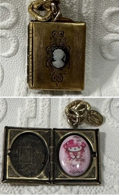 TARINA TARANTINO Hello Kitty Rosa Cabeza Firmado Collar Dije Medallón *Leer* Foto 1 de 4