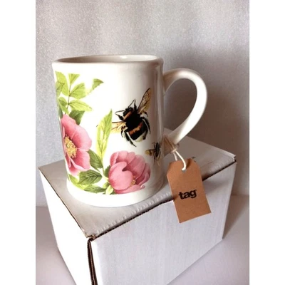 NUEVO EN CAJA Taza Etiqueta Flores y Abejas Taza Café Foto 1 de 4
