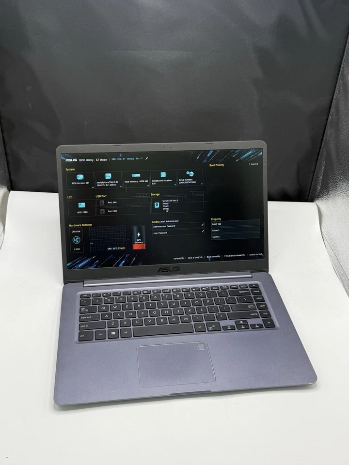 Asus VivoBook F510U 15.6" FHD Intel i5-8250U 1.60GHz 4GB RAM LEER Foto 1 de 4