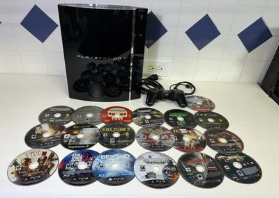 Sony PS3 CECHA01 500GB SSD Backwards Compatible Bundle + 20 Games Tested - Image 1 of 4