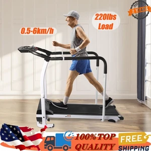 Electric Treadmill Portable Walking Pad For Elderly Treadmill Adjustable Speed - Picture 1 of 12