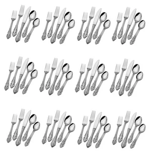 Wallace ANTIQUE BAROQUE - 18/10 Stainless Steel 65pc. Flatware Set / NO - Picture 1 of 5