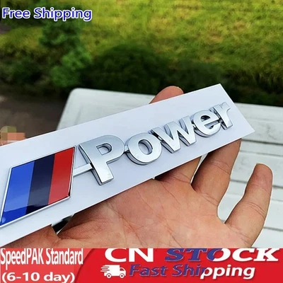 For BMW M Power Sport Logo Emblem Replace Badge Car Lid M Performance Glossy Foto 1 de 4