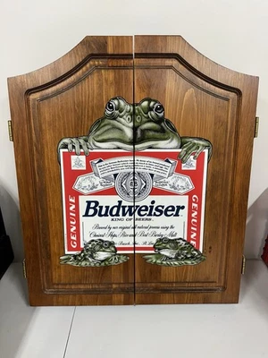 1996 Budweiser Frog Dartboard Cabinet - Image 1 of 4