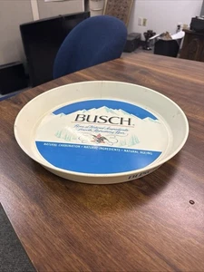 VTG Busch Collectible Plastic Bar Tray Lager Beer Anheuser Brewing Used & Crack - Picture 1 of 1