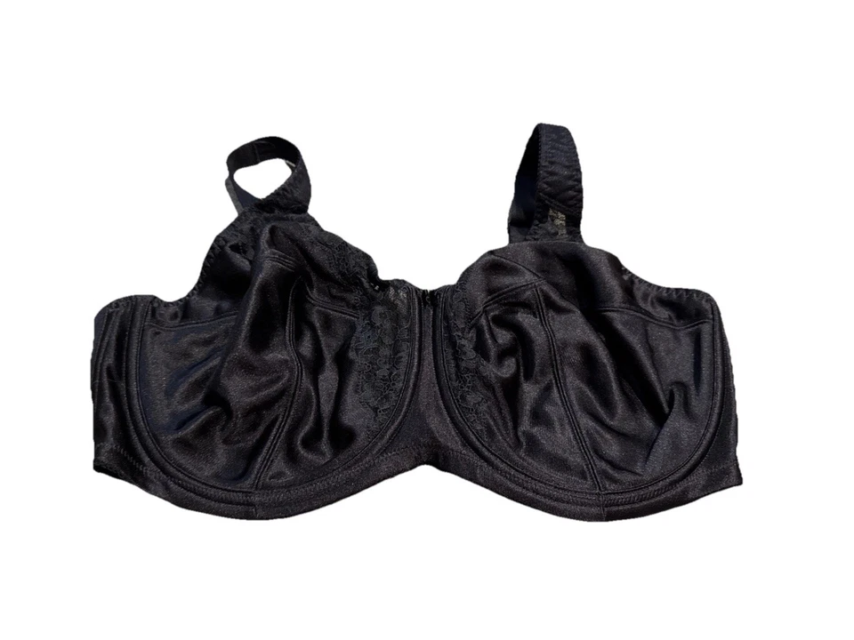 Sutiã feminino Cabernet 38DDD preto 8008T fecho traseiro com aro - Imagem 1 de 4