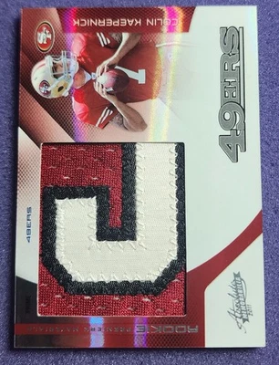COLIN KAEPERNICK 2011 ABSOLUTE ROOKIE PREMIERE PATCH RC #25/25, Premiere Worn - Image 1 of 4