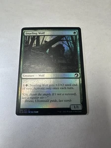 Snarling Wolf NM Innistrad: Midnight Hunt Foil Magic The Gathering Mtg Neat Mint - Picture 1 of 2
