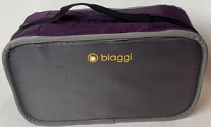 Bolsa de equipaje de mano expandible Biaggi Zipsak con ruedas correa para el hombro púrpura - Imagen 1 de 9