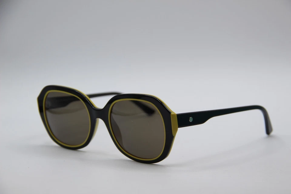 NUEVO FACE A FACE HOOLA 2 COL.1140 NEGRO AMARILLO AUTÉNTICO DISEÑADOR GAFAS DE SOL 52-20 Foto 1 de 4