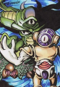 ORIGINAL Chrono Trigger Lavos 1/1 ACEO Sketchkarte Fan Art - Bild 1 von 3