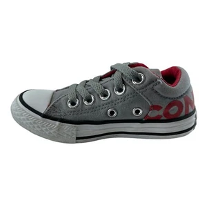 Converse All Stars Junior 660855F Lace Up Low Top Gray Sneaker Shoes Sz 10.5 Jr. - Picture 1 of 10