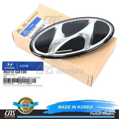 GENUINE Front Bumper Grille Emblem for 2018-2019 Hyundai Sonata 86310G8100⭐⭐⭐⭐⭐ - Image 1 of 4