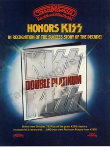 1978 Kiss Double Platinum Album Promo Old PRINT MAGAZIN AD Fan Gift? (3993) - Bild 1 von 1