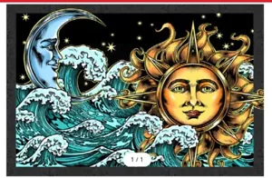BEAUTIFUL MOON RISING TAPESTRY 60 X 90 INCHES. MUST SEE! - Picture 1 of 1