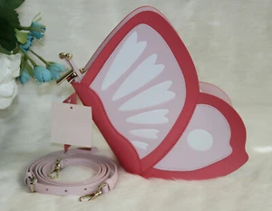 Kate Spade Butterfly Crossbody Novelty Bag Pink Enchanted forest Purse Handbag - Picture 1 of 7