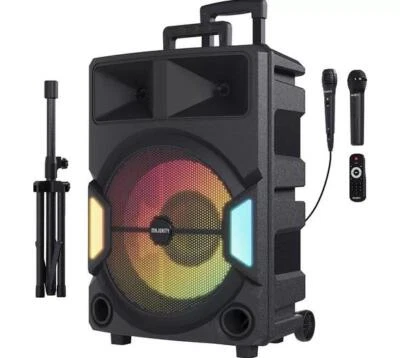 Majority P500 Tragbarer Bluetooth Lautsprecher - Karoke Maschine Schwarz