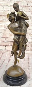 Representación de Hermes Volador Mercurio y Pandora Escultura de Bronce Estatua Dorada - Imagen 1 de 10