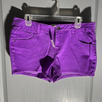 Pantalones Cortos de Denim Justice Talla 18 1/2 Púrpura Nuevos con Etiquetas Foto 1 de 4