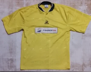 France 1998 Soccer Jersey Mens Medium FIFA World Cup 98 Coupe Du Monde Vtg - Picture 1 of 17