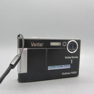 Vivitar Digital Camera Vivicam 7500i 7.0MP Black Tested - Picture 1 of 8