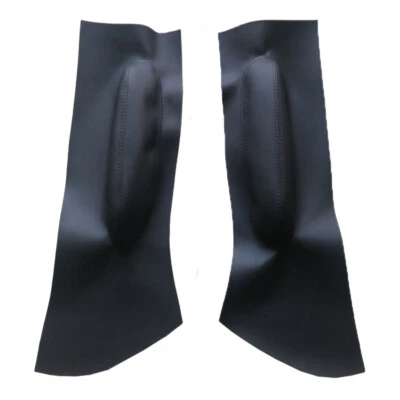 For Volkswagen Beetle 98-10 Front Door Panel Insert Cards Leather Cover Black CW — 第 1/4 张图片