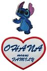 Lilo and Stitch Disney Movie Alien Ohana Means Family Embroidered Iron On Patch