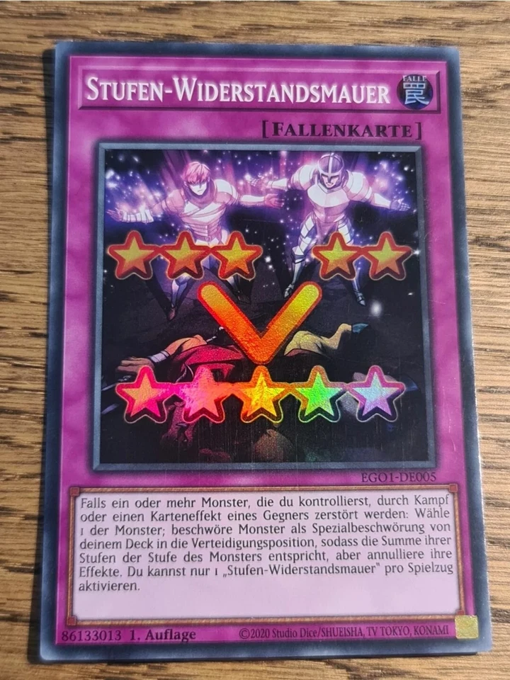 Level Resist Wall●YUGIOH●EG01●2021●GERMAN●SUPER RARE●1st●NM #06184 - Image 1 of 1