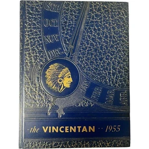 The Vincentan Yearbook 1955 St Vincent High School Perryville Missouri - Imagen 1 de 8