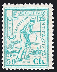 Castellón - Guerra Civil - Em. Local Republicana - Allepuz ** 6 - Bild 1 von 1