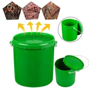 Portable Live Earthworm Box for Fishing Bait Storage - Handle & Tackle Case - Picture 1 of 7