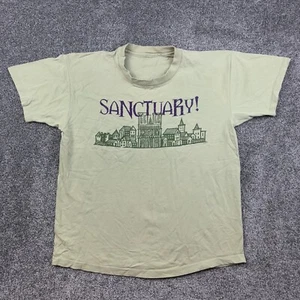 Vintage Der Glöckner von Notre Dame Hemd Herren XL Grün Sanctuary Cast Disney - Bild 1 von 6
