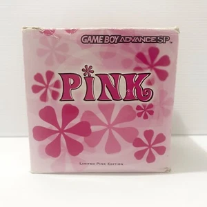 Pink Nintendo Game Boy Advance GBA SP Console + Box - Tested & Working - Picture 1 of 15