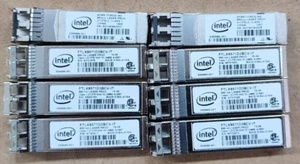 Lot of 8 Dell R8H2F Intel E65689-001 10GbE SR SFP+ Optical Transceiver Module - Picture 1 of 4