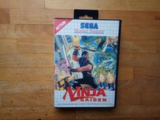 Ninja Gaiden Sega Master System Action Platformer Module + SLEEVE Cartridge + Box