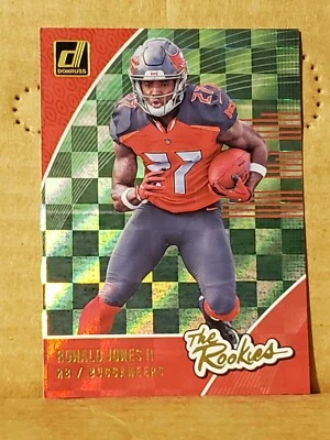 Ronald Jones 2018 Donruss The Rookies Card Tampa Bay Buccaneers  - Image 1 of 2