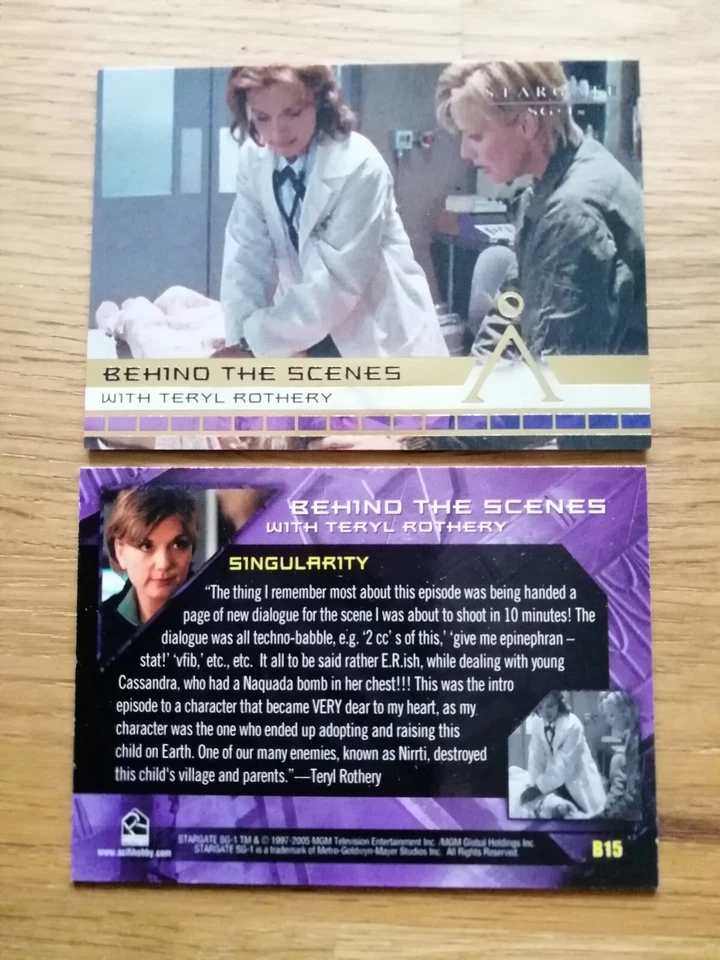 Stargate Season 7 Behind the Scenes Insert Trading Card B15 - Bild 1 von 1