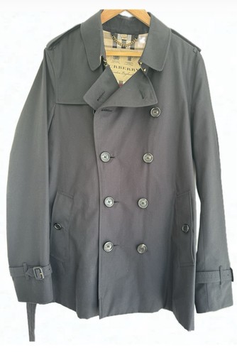 BURBERRY Trench cappotto corto uomo Kensington Heritage nuovo con etichetta
