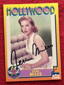 VERA MILES AUTOGRAPHED 1991 HOLLYWOOD WALK OF FAME #142 STARLINE INC. TV & MOVIE - Picture 1 of 2