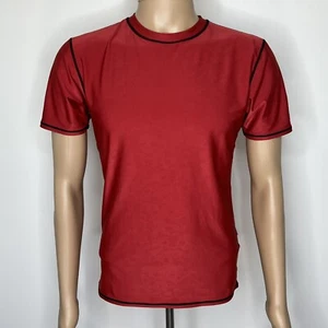 Boys Size XL Athletic All Over Skull Print Shirt Red Reflective Skulls - Picture 1 of 11