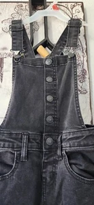Girls' Overalls - Cat & Jack Black Size Small 6-6x - Picture 1 of 9