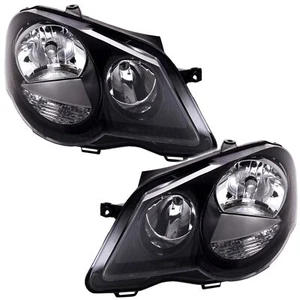 Scheinwerfer Set für VW Polo 9N3 05-09 GTI Schwarz LWR Stellmotoren links rechts - Bild 1 von 3